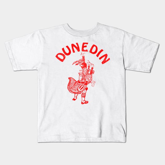 Dunedin New Zealand Retro Tourist Souvenir Kids T-Shirt by darklordpug